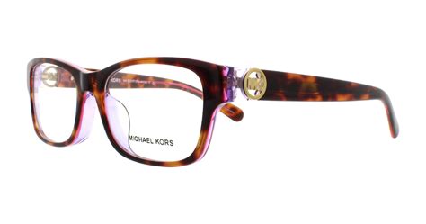 Michael Kors Eyeglasses Mk8001f Ravenna F 3003 Tortoise Pink Purple