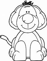 Coloring Puppy Dog Chubby Wecoloringpage sketch template
