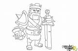Clash Clans Barbarian King Draw Coloring Coc Template Pages Sketch Drawingnow Step Print sketch template