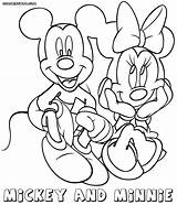 Mickey Minnie Coloring Pages Print sketch template