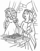 Merida Princess Coloring Pages Elinor Queen Her Ask Chest Playing Color Choose Board Horse King Brave sketch template