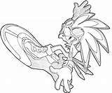 Coloring Sonic Kleurplaat Hawk Hedgehog Ausmalbild Letzte sketch template