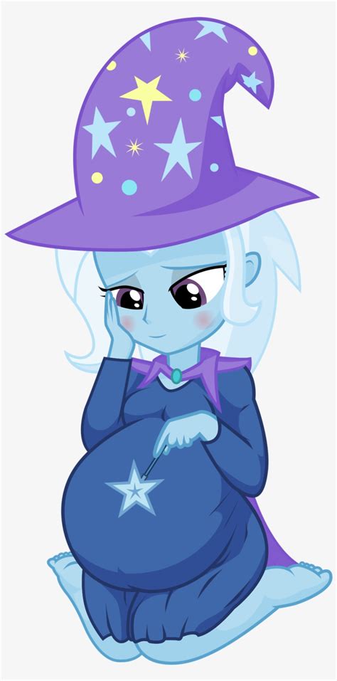 xniclordx barefoot blushing cape clothes cute mlp trixie