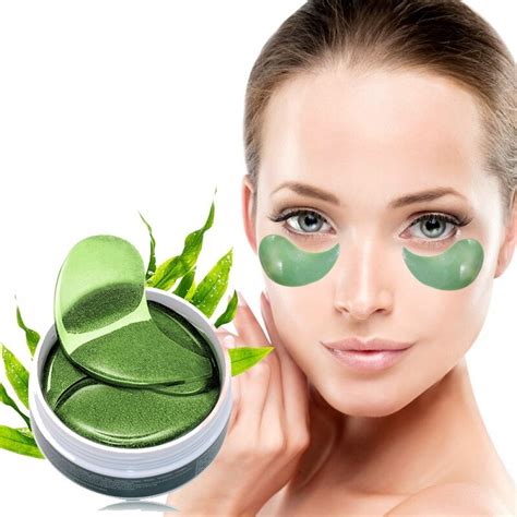 piezas verde ojo mascara de ojos en gel parches hidratante anti