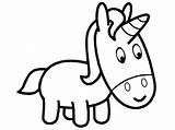 Coloring Unicorn Pages Easy Cute Clipart Fluffy Simple Unicorns Outline Printable Cartoon Drawing Kids Pink Colouring Minion Color Sheets Despicable sketch template