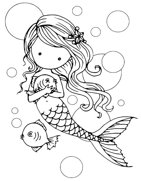 mermaid coloring page   print printable  kids