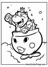 Bowser Bros Junior Clown Helicopter sketch template