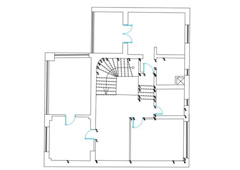 autocad house layout layout plan dwg file cadbull