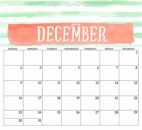 Blank Calendar Pretty Calendar Template Printable