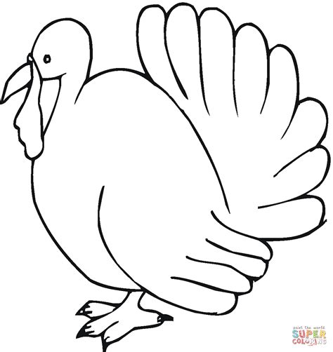 turkey feet page coloring pages