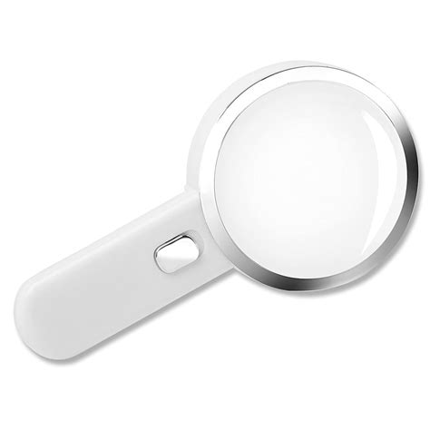 fancii 5x high power led magnifying glass with light large 3 5 inches