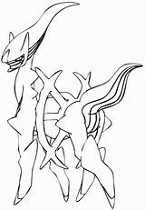 Coloring Pokemon Arceus Pages Legendary Lugia Word Game Print sketch template