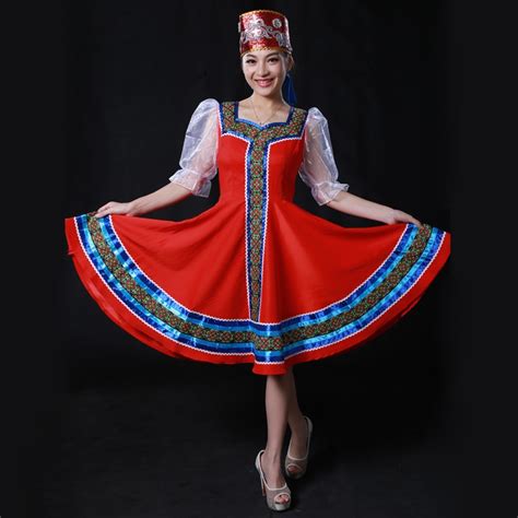 Custom Made Russian Folk Dance Costumes With Headwear Head Russia