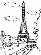 Eiffel Coloring Tower Pages French Printable Paris France Drawing Simple Outline Kids Print Color Sheets Eifel Beautiful Colorings Getdrawings Getcolorings sketch template