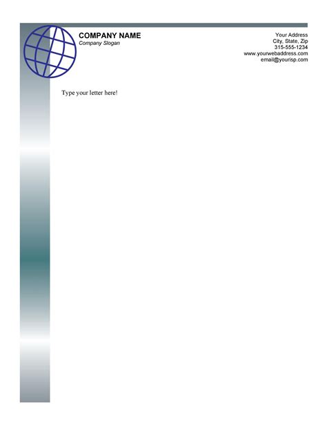 letterhead templates examples company business personal