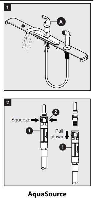 aquasource sprayer hose replacement terry love plumbing advice remodel diy professional forum