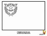 Nevada Flag State Coloring Printable Pages Choose Board sketch template