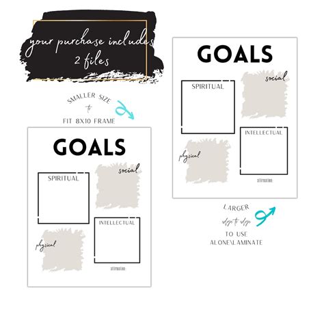 lds youth goal sheet  printable printable templates