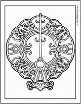 Coloring Celtic Pages Adults Key Printable Knot Color Colorwithfuzzy Getcolorings Irish Print Bell sketch template