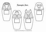 Canopic Jars Colouring Egypt Egyptian Coloring Ancient Jar Kids Pages Clipart Sarcophagus History Crafts Activityvillage Mask Lessons Map Designs Template sketch template