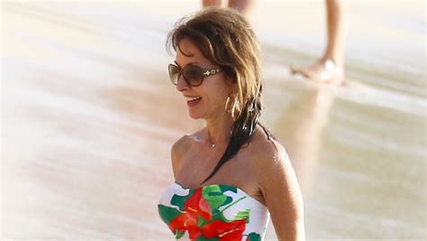 Susan Lucci Rocks White Swimsuit In Photo From Beach Vacation