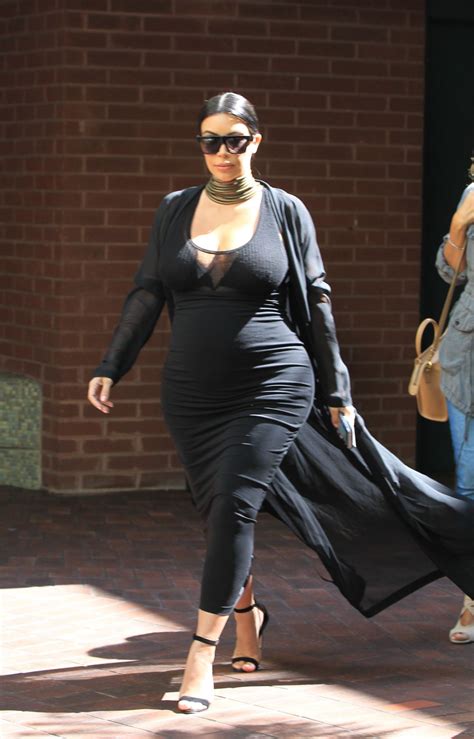 pregnant kim kardashian out and about in los angeles 08 24