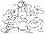 Basket Fruit Coloring Pages Fruits Coloriage Colouring Drawing Preschoolactivities Preschool Kids Crafts Printable Worksheets Kindergarten Toddler Printables Actvities Activity Comment sketch template