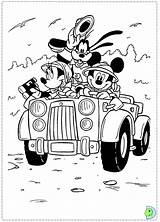 Coloring Goofy Dinokids Mickey Mouse Pages Minnie Close Safari Print Disney sketch template