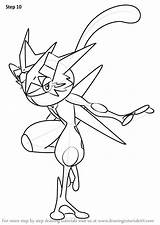 Pokemon Greninja Drawingtutorials101 Pokémon sketch template