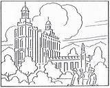 Coloring Temple Lds Pages Logan History Drawing Kids Mormon Building Clipart Temples Salt Lake 1923 August Book Popular Getdrawings Clip sketch template