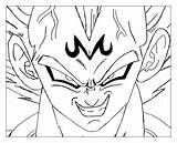 Coloring Dragon Ball Vegeta Majin Pages Color Energy Monster Kids Incredible Print Face Gt Library Clipart Popular sketch template