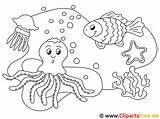 Ausmalbilder Ausdrucken Malvorlagen Ausmalbild Meereswelt Malvorlagan Pages Sheets Kinderbilder Unterwassertiere Unterwasserwelt sketch template