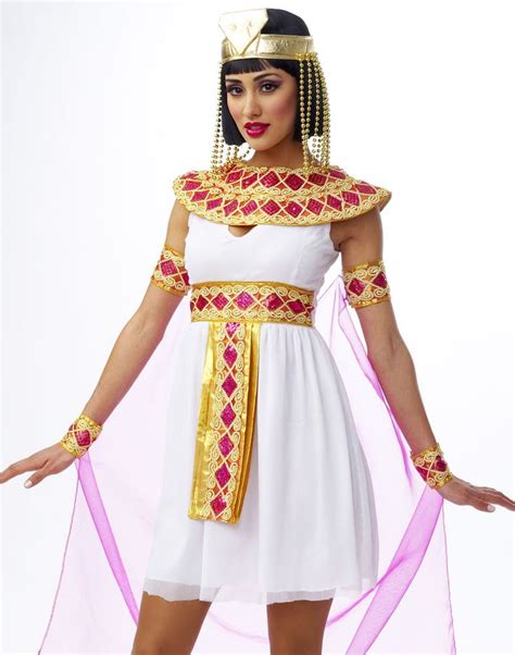 Cleopatra Pink Greek Goddess Egyptian Fancy Dress Womens Halloween