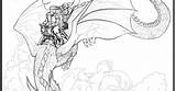 Dragon Coloring sketch template