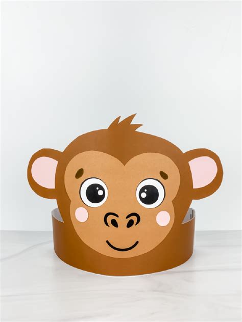 monkey headband craft  kids  printable