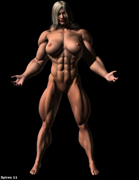 rule 34 3d abs blonde hair hyper muscles muscle muscular