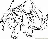 Charizard Coloring Pages Ex Mega Getcolorings Awesome Color Print sketch template