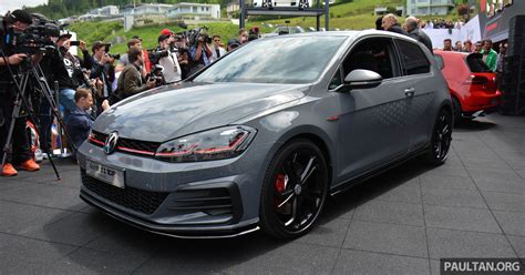 volkswagen golf gti tcr concept officially debuts  woertherseetreffen  tsi engine  ps