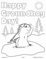 Groundhog Hog Supplyme Druckbare Mpmschoolsupplies sketch template