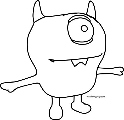 monster coloring page wecoloringpagecom