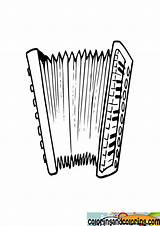 Accordian Coloring Pages sketch template