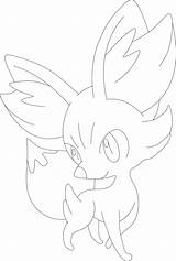 Fennekin Pages Evolution Coloring Lineart Template sketch template