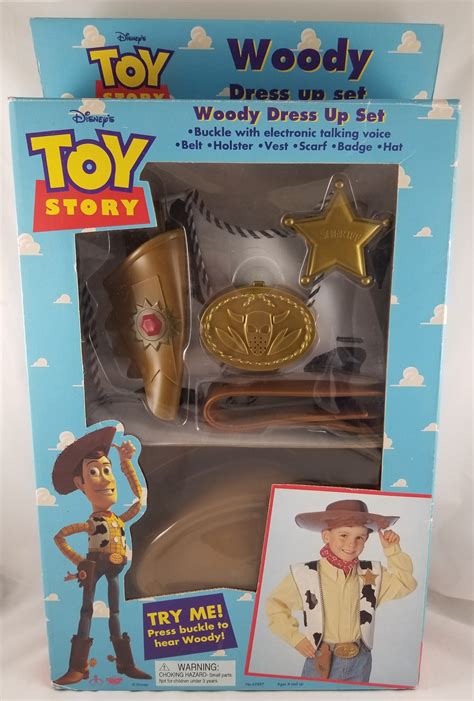 Vintage Original Disney Toy Story Woody Dress Up Set Thinkway 1995