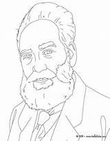 Alexander Graham Bell Coloring Pages Great Printable Colouring Hamilton People Sir Color Drawings Famous Getcolorings Sketch Sheets Print Templates Children sketch template