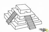 Ziggurat Mesopotamia Drawings Drawing Draw Coloring Sketch Step Template Steps sketch template