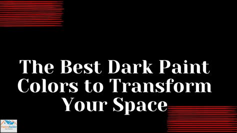 dark paint colors  transform  space pantry raider