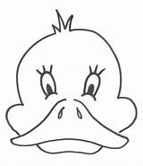 Duck Printable Mask Template Coloring Face Pages Farm Kids Horse Preschool Animal Crafts Outline Masks Cartoon Templates Board Bee Headbands sketch template