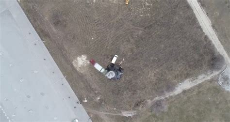 drone video shows purported dji drone  spot  ukraine grenade drop