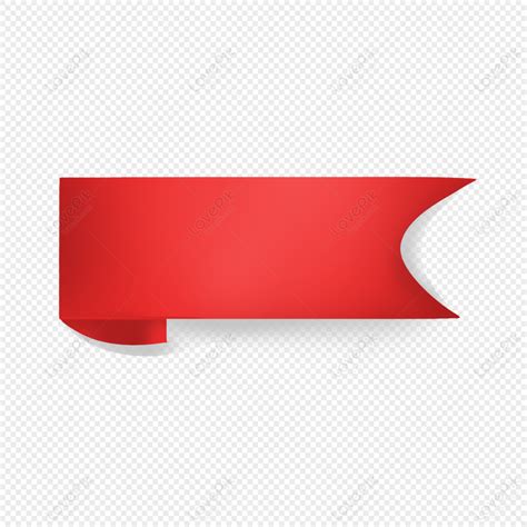 red ribbon label red ribbon red label labels png transparent background  clipart image