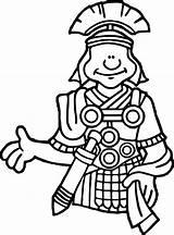 Coloring Rome Soldier Wecoloringpage sketch template